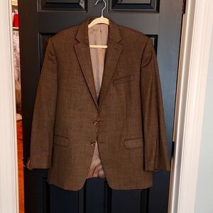 Men's Ralph Lauren sports coat, 42L, brown houndstooth